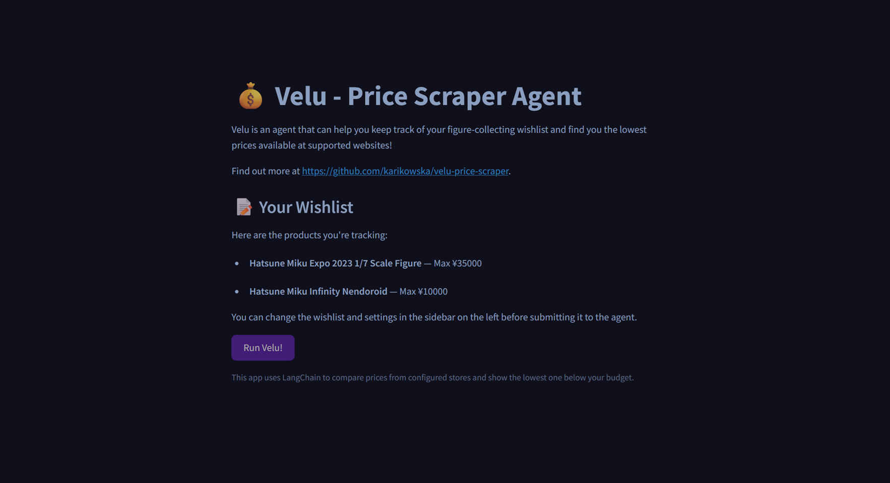 Velu - AI-Powered Product & Price Scraper